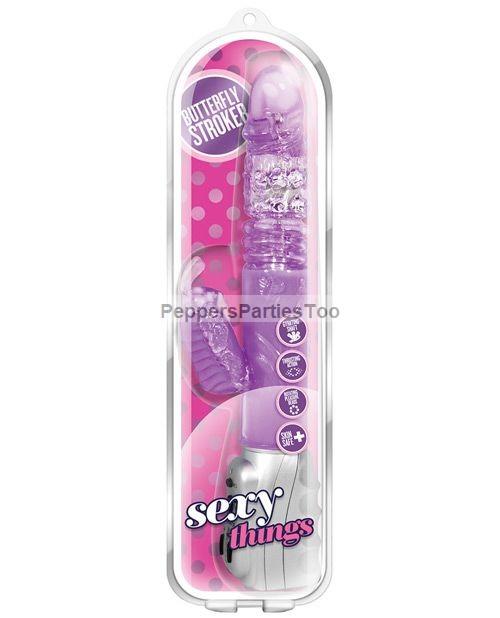 Blush Sexy Things Butterfly Stroker - Purple